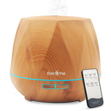 550ml Remote Essential Oil Diffuser, Light Wood