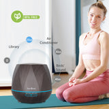 550ml Remote Essential Oil Diffuser, Dark Wood