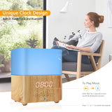 Alarm Clock Essential Oil Diffuser With Bluetooth Speaker - DAROMA LIFE
